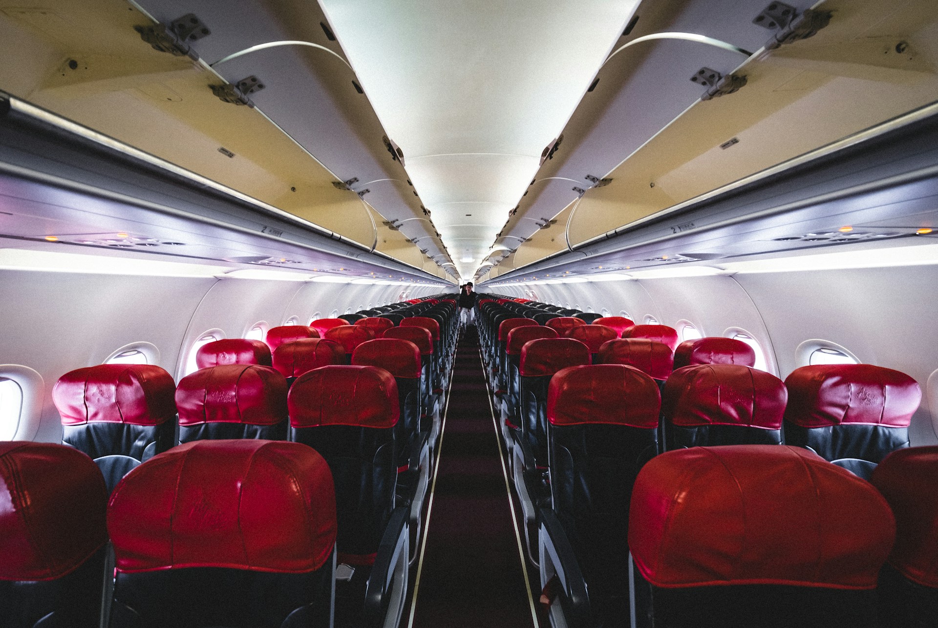 Interior of an empty plane