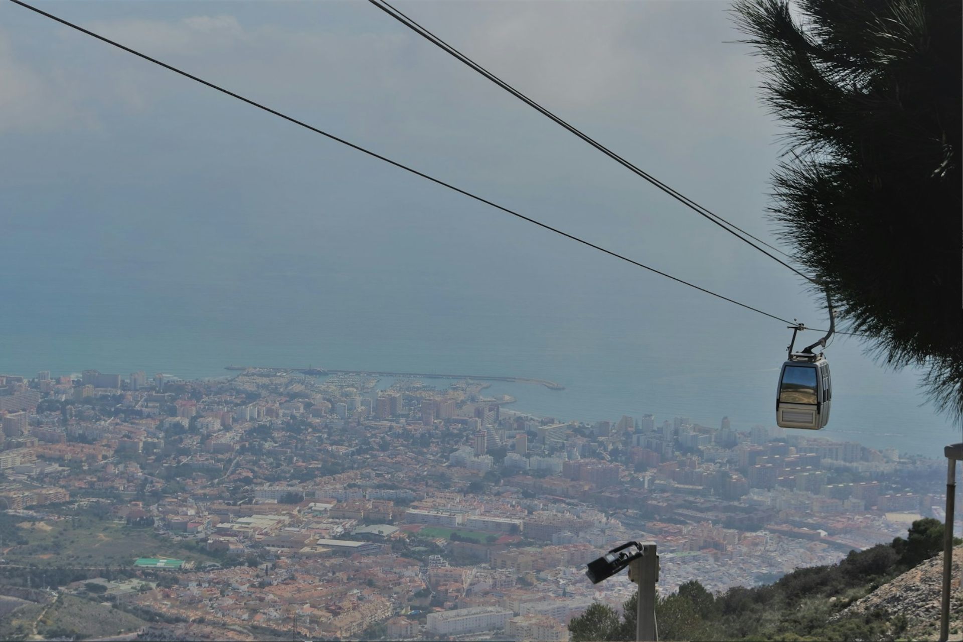A cable car in Benalmádena, Spain