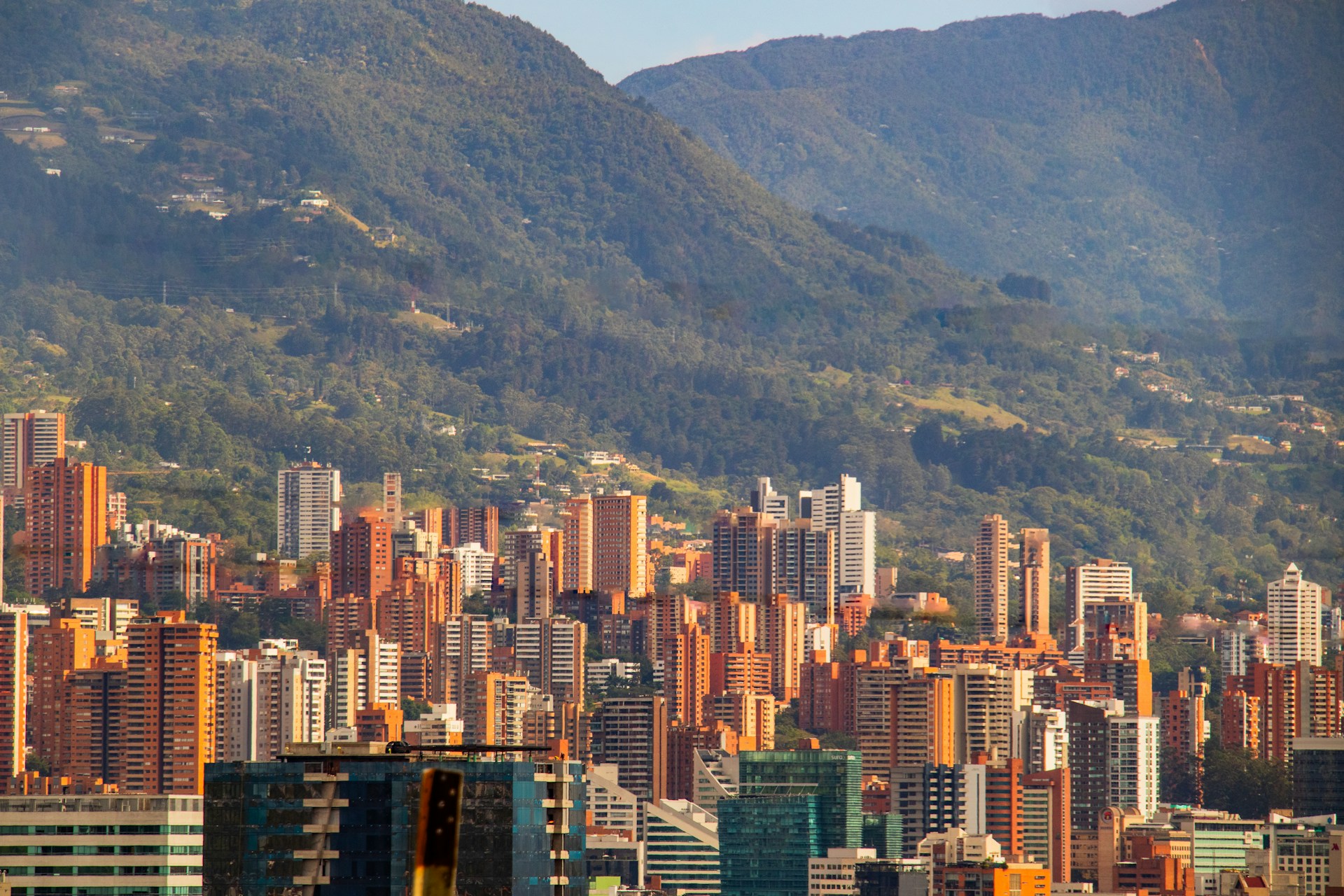 Cityscape and mountains of Medellin, Colombia